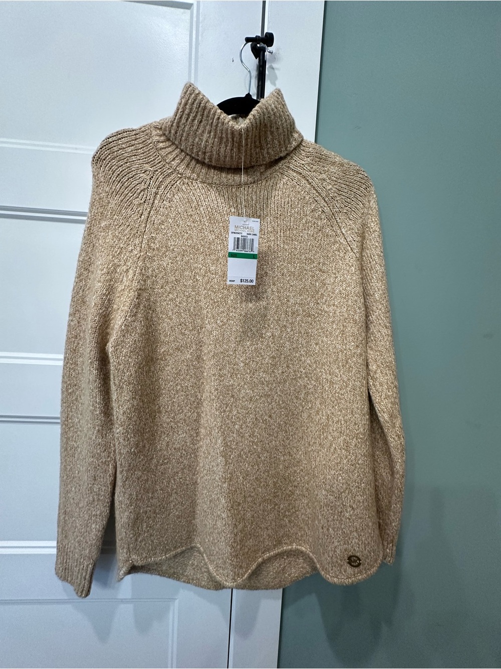 Michael Kors Camel Beige Turtleneck Sweater